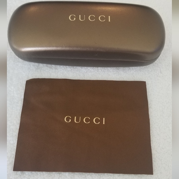 Gucci Women's Brown Tortoise Glasses - Picture 5 of 6